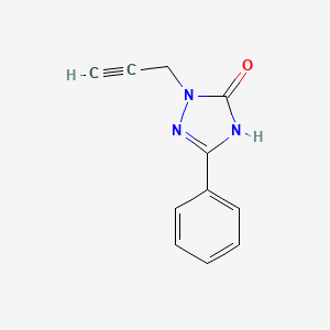 2-(Prop-2-ynyl)-5-phenyl-1,2,4-triazol-3-one