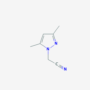 molecular formula C7H9N3 B1290807 (3,5-dimethyl-1H-pyrazol-1-yl)acetonitrile CAS No. 1134684-85-7