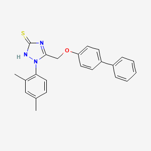 5-(([1,1'-Biphenyl]-4-yloxy)methyl)-1-(2,4-dimethylphenyl)-1H-1,2,4-triazole-3-thiol