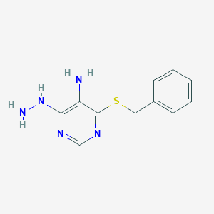 4-(Benzylsulfanyl)-6-hydrazinylpyrimidin-5-amine