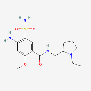 (+)-4-Amino-5-(aminosulphonyl)-N-((1-ethyl-2-pyrrolidinyl)methyl)-2-methoxybenzamide