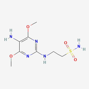 2-[(5-Amino-4,6-dimethoxypyrimidin-2-yl)amino]ethane-1-sulfonamide