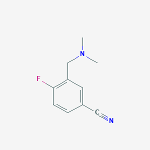 molecular formula C10H11FN2 B1290812 3-[(Dimethylamino)methyl]-4-fluorobenzonitrile 