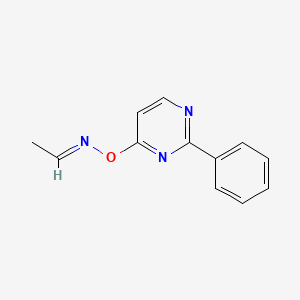 Acetaldehyde O-(2-phenylpyrimidin-4-yl) oxime