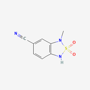 3-Methyl-1,3-dihydrobenzo[c][1,2,5]thiadiazole-5-carbonitrile 2,2-dioxide