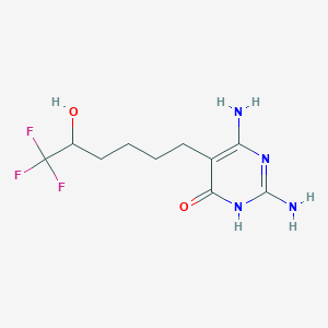 2,6-Diamino-5-(6,6,6-trifluoro-5-hydroxyhexyl)pyrimidin-4(1H)-one