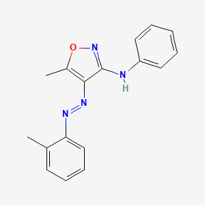 5-Methyl-4-[(E)-(2-methylphenyl)diazenyl]-N-phenyl-1,2-oxazol-3-amine