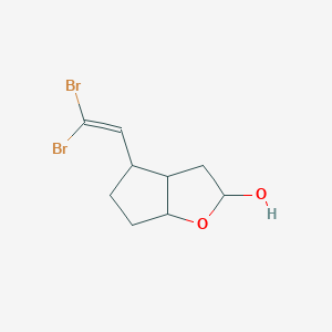 4-(2,2-Dibromoethenyl)hexahydro-2H-cyclopenta[b]furan-2-ol