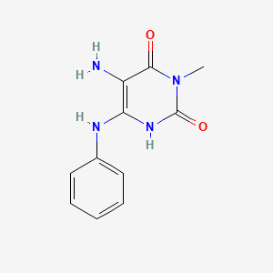 5-Amino-6-anilino-3-methylpyrimidine-2,4(1H,3H)-dione