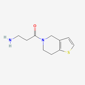 molecular formula C10H14N2OS B1290834 3-amino-1-{4H,5H,6H,7H-thieno[3,2-c]pyridin-5-yl}propan-1-one 