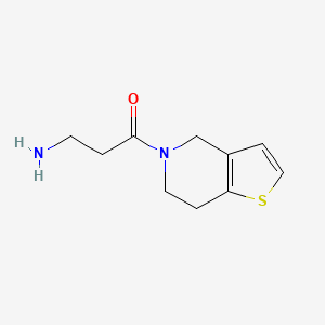 3-amino-1-{4H,5H,6H,7H-thieno[3,2-c]pyridin-5-yl}propan-1-one