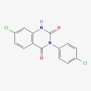 7-Chloro-3-(4-chlorophenyl)quinazoline-2,4(1H,3H)-dione