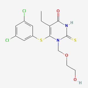 6-((3,5-Dichlorophenyl)thio)-5-ethyl-1-((2-hydroxyethoxy)methyl)-2-thiouracil