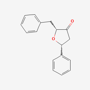 Cis-2-benzyl-5-phenyldihydrofuran-3(2H)-one