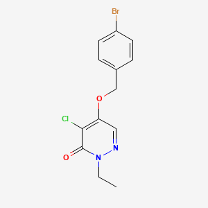 5-[(4-Bromophenyl)methoxy]-4-chloro-2-ethylpyridazin-3(2H)-one