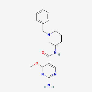 2-Amino-N-(1-benzyl-3-piperidyl)-4-methoxy-5-pyrimidinecarboxamide