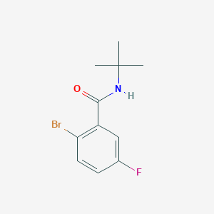 molecular formula C11H13BrFNO B1290849 2-溴-N-(叔丁基)-5-氟苯甲酰胺 CAS No. 941294-23-1