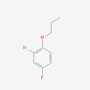 molecular formula C9H10BrFO B1290856 2-Bromo-4-fluoro-1-propoxybenzene CAS No. 1016889-72-7