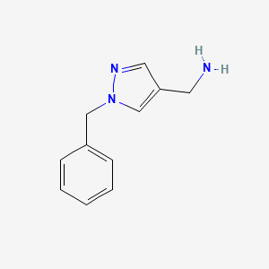 molecular formula C11H13N3 B1290871 (1-benzyl-1H-pyrazol-4-yl)methanamine CAS No. 936940-11-3
