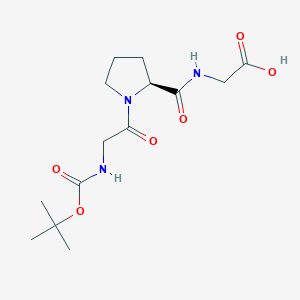 Glycine, N-[1-[N-[(1,1-dimethylethoxy)carbonyl]glycyl]-L-prolyl]-