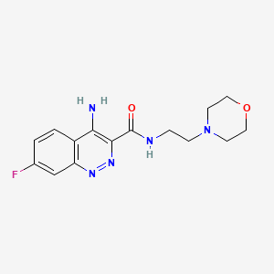 4-Amino-7-fluoro-N-(2-(4-morpholinyl)ethyl)-3-cinnolinecarboxamide