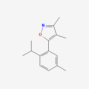 3,4-Dimethyl-5-[5-methyl-2-(propan-2-yl)phenyl]-1,2-oxazole