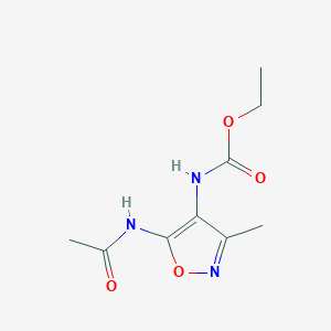 Ethyl (5-acetamido-3-methylisoxazol-4-yl)carbamate