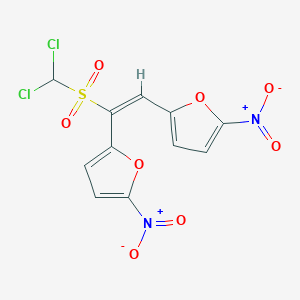 5,5'-(1-((Dichloromethyl)sulfonyl)ethene-1,2-diyl)bis(2-nitrofuran)