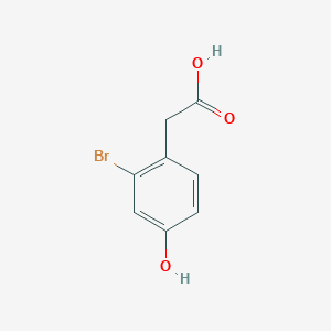 molecular formula C8H7BrO3 B1290894 2-(2-Bromo-4-hydroxyphenyl)acetic acid CAS No. 88491-44-5