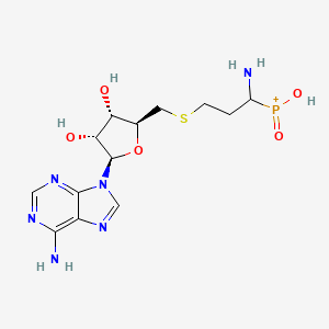 [1-amino-3-[[(2S,3S,4R,5R)-5-(6-aminopurin-9-yl)-3,4-dihydroxyoxolan-2-yl]methylsulfanyl]propyl]-hydroxy-oxophosphanium