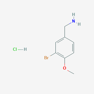 molecular formula C8H11BrClNO B1290896 3-Bromo-4-methoxybenzylamine hydrochloride 