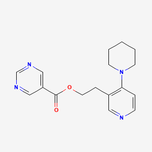 2-(4-(Piperidin-1-yl)pyridin-3-yl)ethyl pyrimidine-5-carboxylate