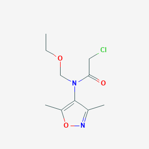 2-Chloro-N-(3,5-dimethyl-1,2-oxazol-4-yl)-N-(ethoxymethyl)acetamide