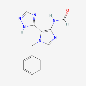 n-[1-Benzyl-5-(1h-1,2,4-triazol-5-yl)-1h-imidazol-4-yl]formamide