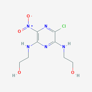 2,2'-((3-Chloro-5-nitropyrazine-2,6-diyl)bis(azanediyl))diethanol