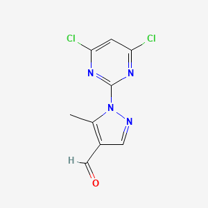 1-(4,6-Dichloropyrimidin-2-yl)-5-methyl-1H-pyrazole-4-carbaldehyde