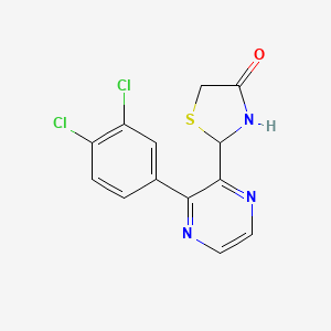 2-(3-(3,4-Dichlorophenyl)pyrazin-2-yl)thiazolidin-4-one