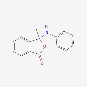 molecular formula C15H13NO2 B12909052 3-Anilino-3-methyl-2-benzofuran-1(3H)-one CAS No. 7505-84-2