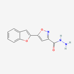 5-(Benzofuran-2-yl)isoxazole-3-carbohydrazide