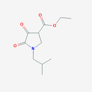 Ethyl 1-(2-methylpropyl)-4,5-dioxopyrrolidine-3-carboxylate