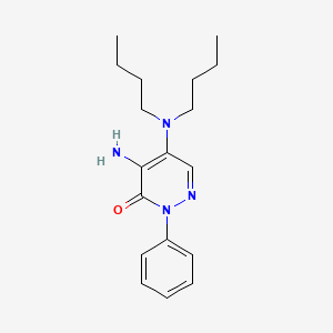 4-Amino-5-(dibutylamino)-2-phenylpyridazin-3(2H)-one