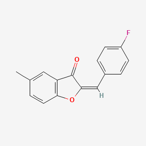 (E)-2-(4-Fluorobenzylidene)-5-methylbenzofuran-3(2H)-one