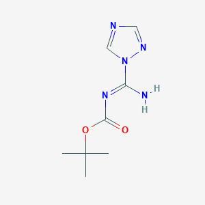 tert-butyl (NE)-N-[amino(1,2,4-triazol-1-yl)methylidene]carbamate