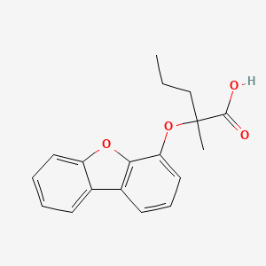 2-(Dibenzo[b,d]furan-4-yloxy)-2-methylpentanoic acid