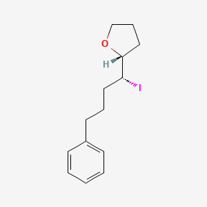 Furan, tetrahydro-2-[(1R)-1-iodo-4-phenylbutyl]-, (2R)-