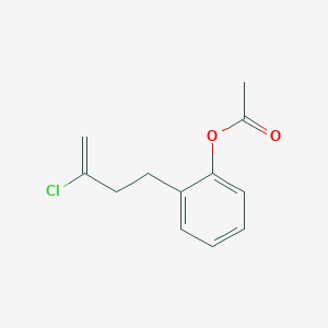 molecular formula C12H13ClO2 B1290923 4-(2-Acetoxyphenyl)-2-chloro-1-butene CAS No. 890097-72-0