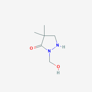 2-(Hydroxymethyl)-4,4-dimethylpyrazolidin-3-one