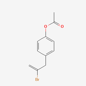 molecular formula C11H11BrO2 B1290927 3-(4-Acetoxyphenyl)-2-bromo-1-propene CAS No. 890097-87-7