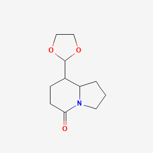 8-(1,3-Dioxolan-2-yl)hexahydroindolizin-5(1H)-one