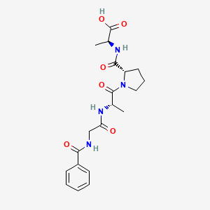 (S)-2-((S)-1-((S)-2-(2-Benzamidoacetamido)propanoyl)pyrrolidine-2-carboxamido)propanoic acid